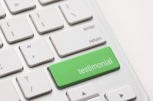 Testimonial on Return key